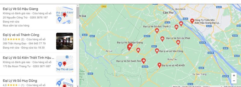 Hệ thống ph&acirc;n phối xổ số Hậu Giang rộng khắp