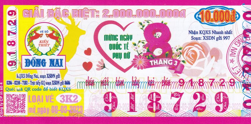 H&igrave;nh ảnh của v&eacute; số Đồng Nai